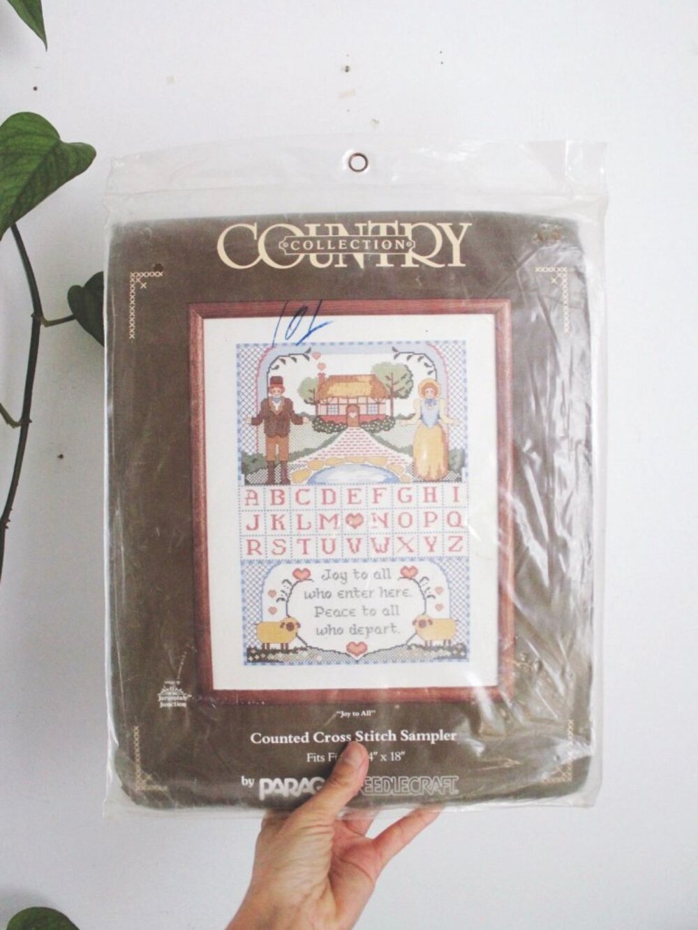 Vintage Craft Kit Cross Stitch Paragon Needlecraft Country Collection Joy to All